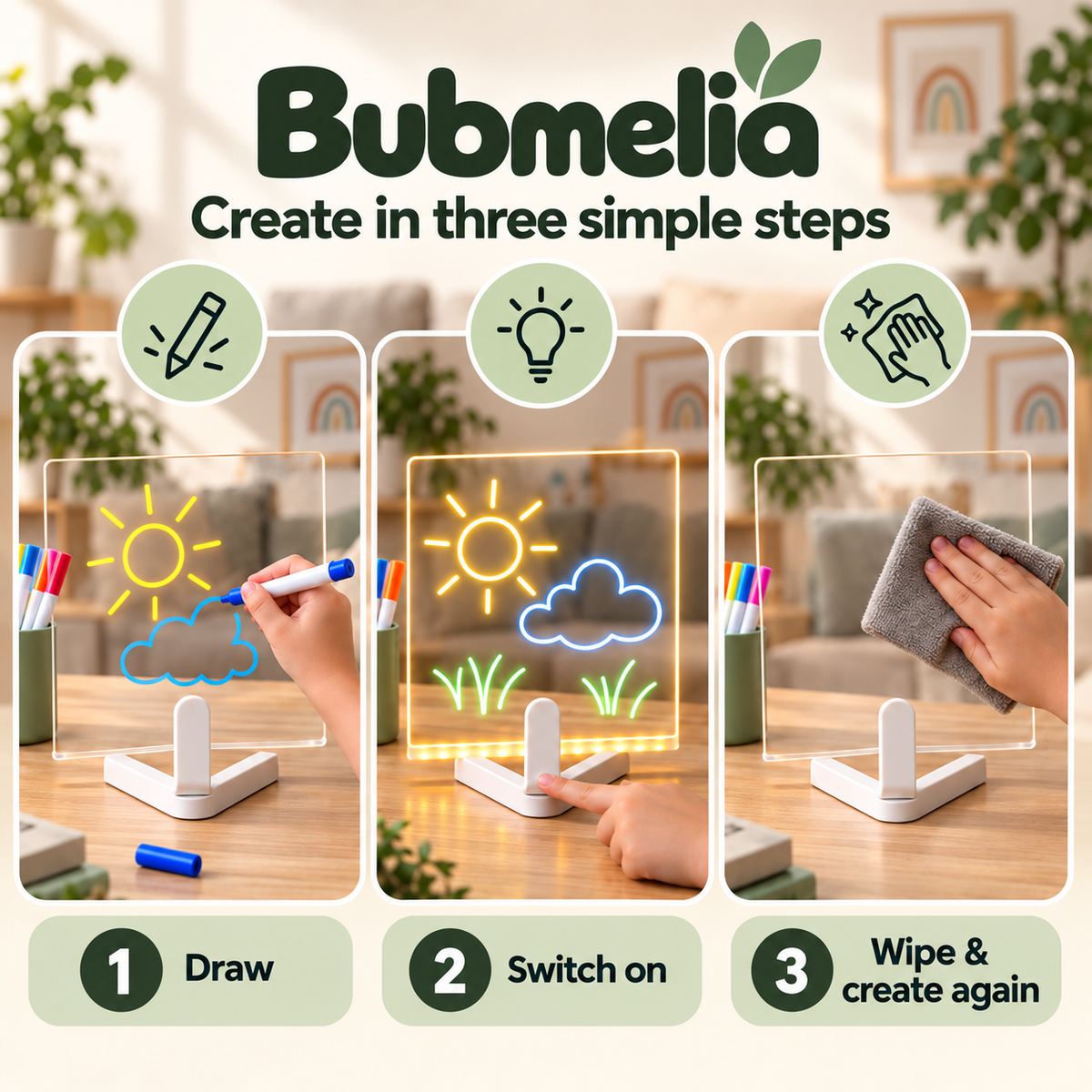 bubmelia™ LED Drawing Board