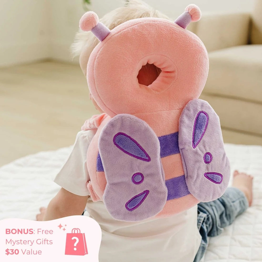 bubmelia™ Baby Head Protector Backpack