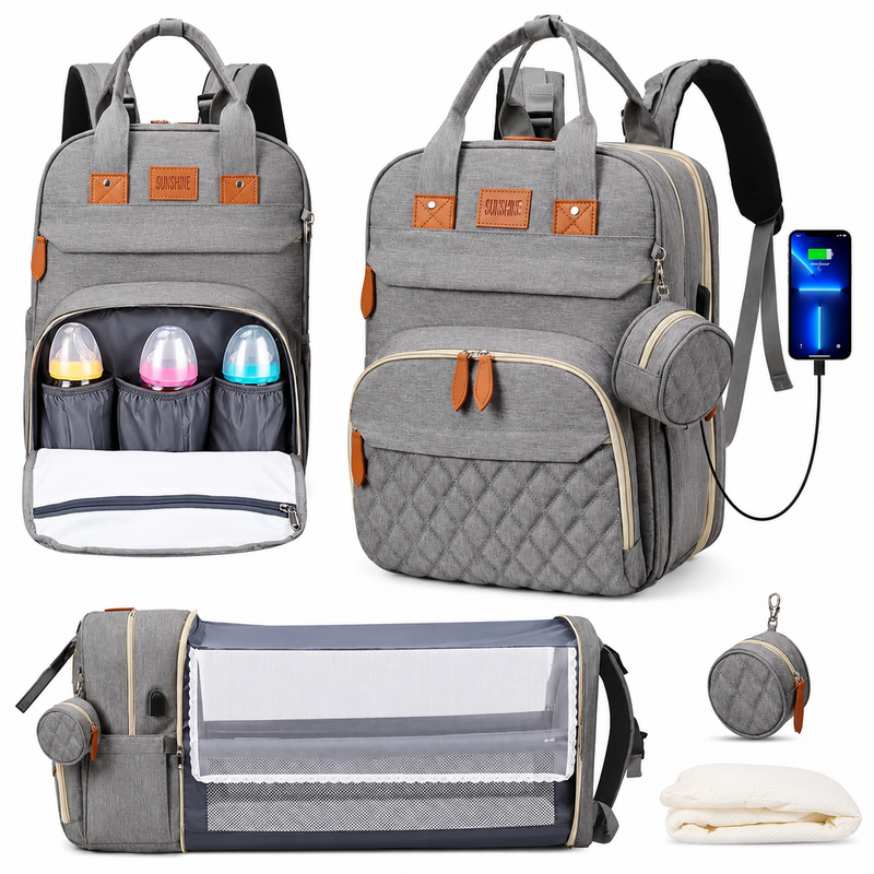 bubmelia™ 3-in-1 Diaper Bag Backpack