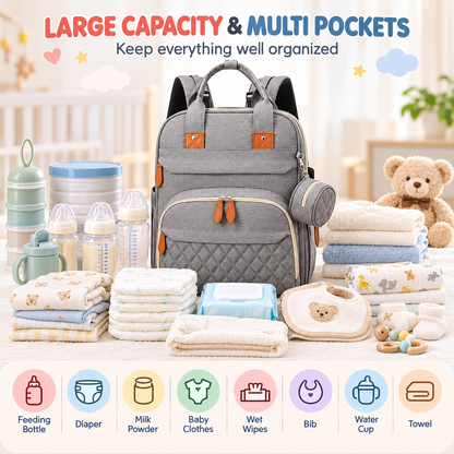bubmelia™ 3-in-1 Diaper Bag Backpack